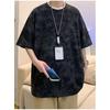 Short-sleeved unisex solid color 2026 new summer American style trendy brand t-shirt, trendy tie-dye clothing, loose half-sleeve top