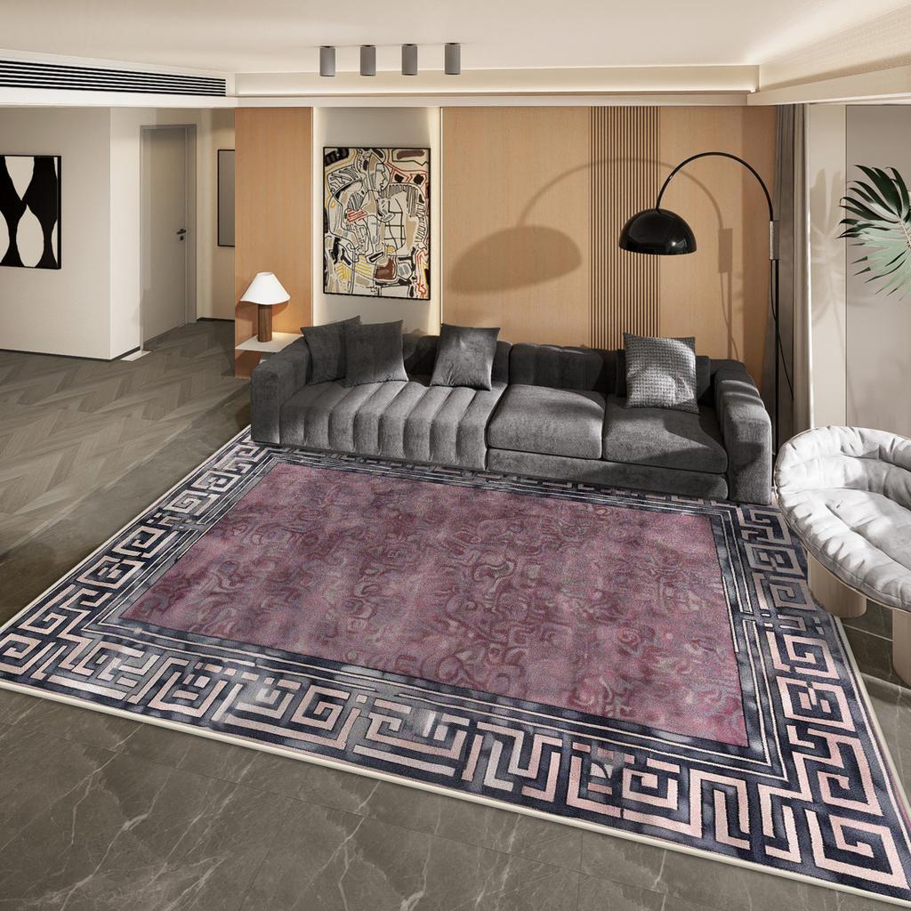 Modern Decoration Large Living Room Carpet Light Luxury Style Bedroom Bedside Soft Washable Rug Cloakroom Tatami Plush Floor Mat