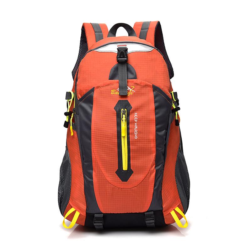 Men's Water-Resistant Lightweight Mountaineering Backpack - High Capacity, Durable, Dual-Shoulder Design for Outdoor and Casual Sports