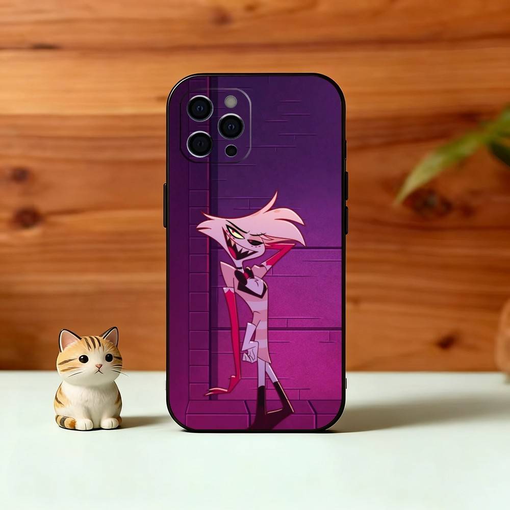 H-Hazbin A-Angel Dust Phone Case Silicone Soft For IPhone 17 16 15 14 13 12 11 X XR Plus Pro Max Plus