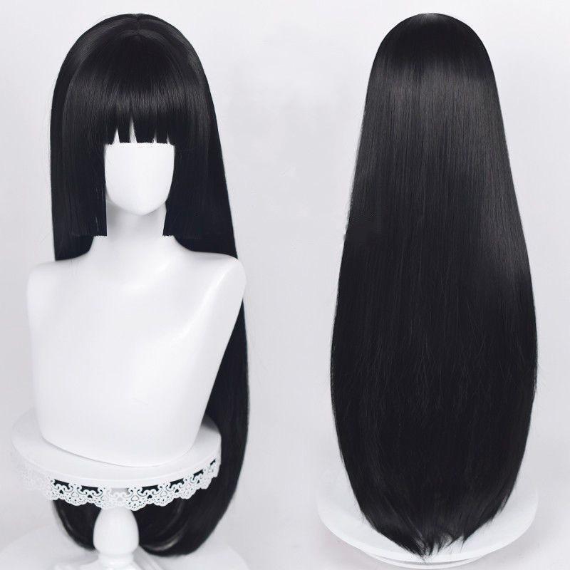 Yumeko Jabami Cosplay Wig, Black Heat Resistant Synthetic Hair for Kakegurui Role Play