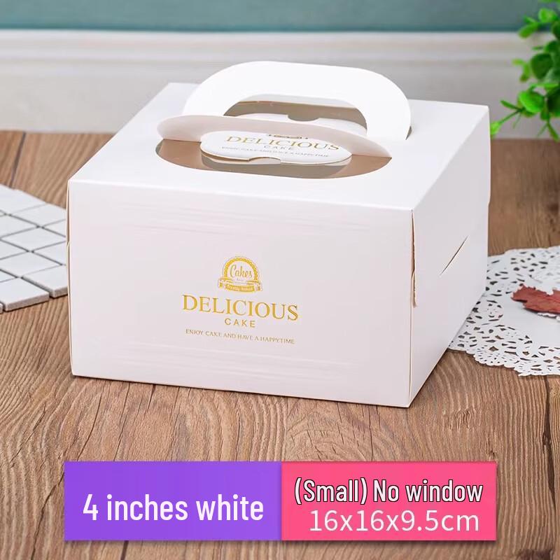 Miaojiayi 4-inch White Gold Foil Carry Boxes