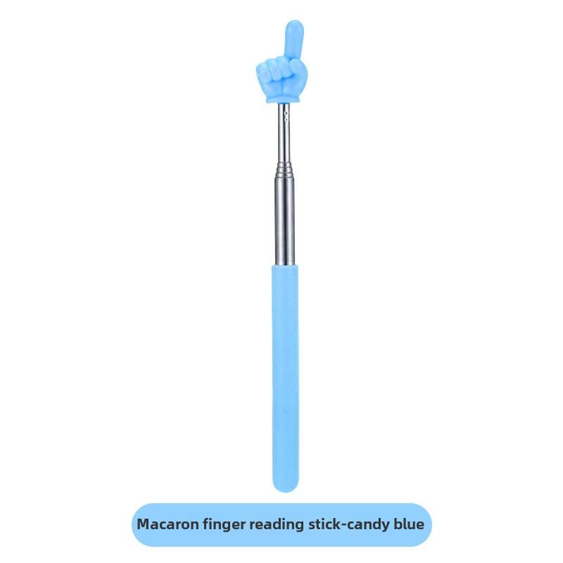 Unisex Retractable Finger Reading Stick Cute Teacher Design Baton for Early Childhood Whip Reading Tool