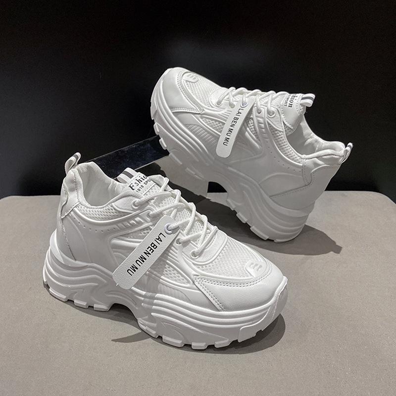 Dad Shoes Girl 2025 Spring and Autumn New Popular Small Versatile Fashion Soft Sole Height Increase Casual Sneakers