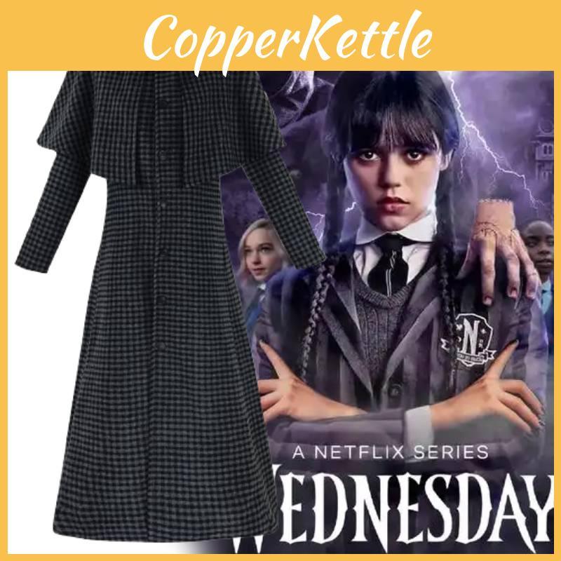 Wednesday Addams Season Two Cosplay Costume With Polyester Blazer For Halloween Parties
