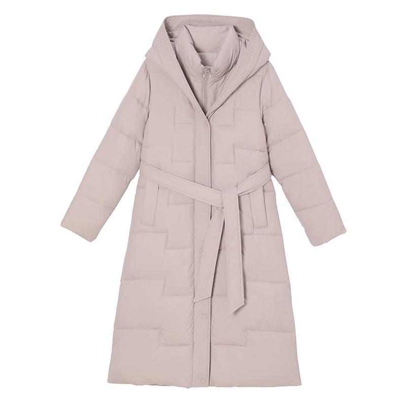 2025 Winter Down Cotton Coat Large Size Over Knee Long Cotton-padded Coat Women Fashionable Cotton-padded Coat