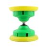 Large Leather Diabolo with Crystal-Clear Double-Head, Soft Rubber, and Triple Bearings for All Ages