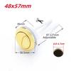 Gold Toilet Tank Flush Button 48mm Dual Toilet Tank Repair Replace Switch Tank Lid Button Switch Bathroom Toilet Accessories