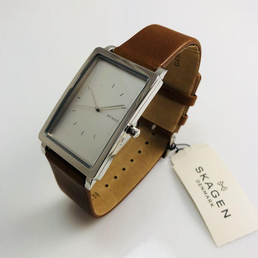 SKAGEN Men Holst Leather Strap Watch
