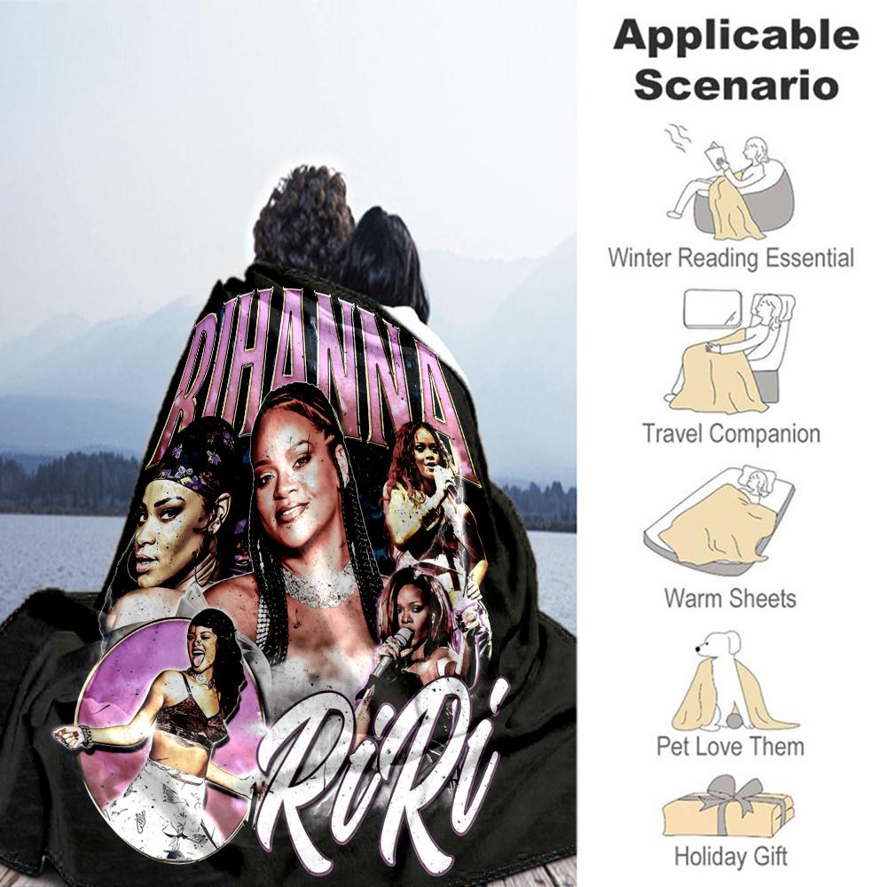 Rihanna Blanket, High quality Comfortable for All Seasons, Home Decor, Warmth and Comfort