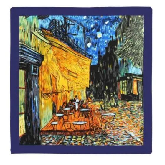 12mm Real Silk Hijab Scarf Luxury Pure Silk Stain Scarfs Soft Silky High Quality Women Designer Oil Painting Printing Head Scarf