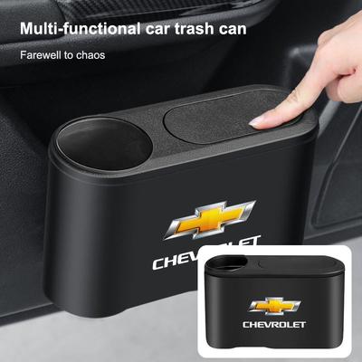 Trash Can Auto Emblem Garbage Box Bin Storage Car Accessories For Cruze Malibu Sail Equinox AVEO Lova RV