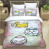 Cartoon Chiikawa Pattern Quilt Cover With Pillowcases 3D Digital Printed Bedding Set Twin Full Queen King Christmas Gift