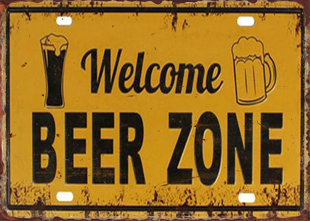 Vintage Beer  Whiskey Themed License Plate Style Aluminum Metal Sign Retro Bar  Man Cave Wall Art Decor for Pub Garage and H