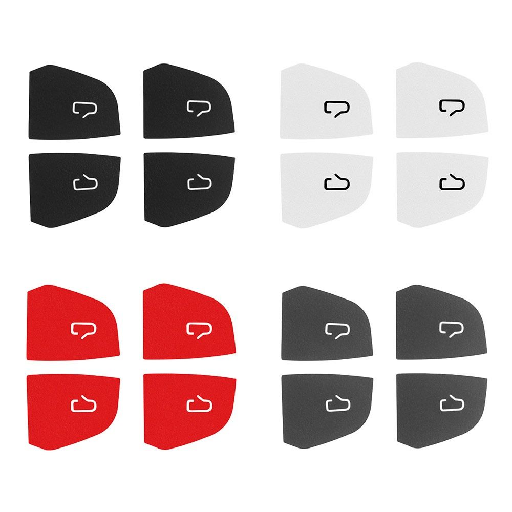 4pcs Luxury Door Switch Patch Custom Fit Suede Trim Sticker Cover Car Door Lock Cover for Tesla Model 3/Y Juniper Launch 2025