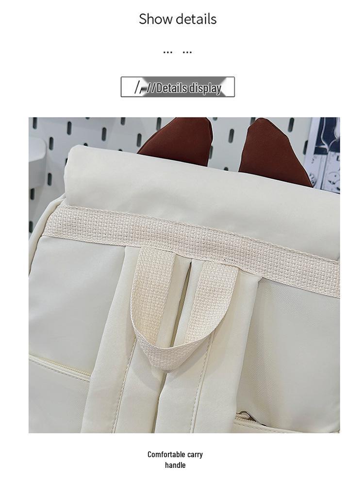 Korean Style Lightweight Cartoon Cat Backpack for Primary School Girls