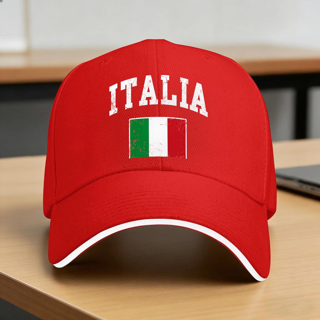 Summer Italia Italian Flag Vintage Baseball Cap  Hiking Fishing Casual CustomHip Hop Hats WoUnisex Unisex Dropshipping Baseball Caps