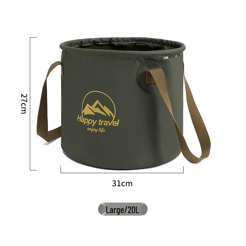 Mingtu Portable Foldable Outdoor Washbasin & Water Bucket for Camping, Travel, and Fishing