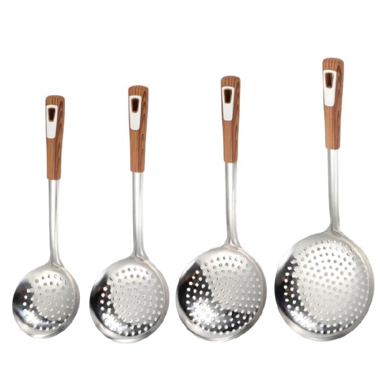 Stainless Steel Strainer Spoon Kitchen Colander Spoon Filter Strainer Food Scoops Perforated Skimmers Colander