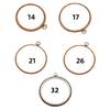 Decorative Crosses Stitching Hoop Embroidery Frame Round Embroidery Hoop Embroidery Circle Rings for Craft Enthusiasts