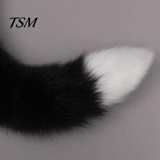 Super Soft Faux Fur Tail Japanese Style Fox Adjustable Belt Artificial Cat Furry Cosplay Costume Props Fluffy