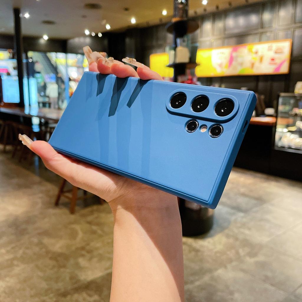 Applicable to Samsung S24 fine hole matte TPU straight edge A53A14 protective case note20 Rubik's Cube silicone mobile phone case