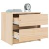 Table de chevet - Maison Exclusive - Bois de pin massif - 2 tiroirs - 40 x 31 x 35,5 cm