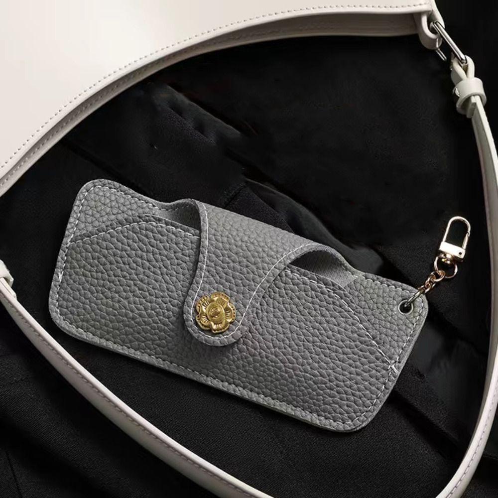 Retro Anti Pressure PU Leather Sunglasses Storage Bag Protective Sleeve Spectacle Case Glasses Case