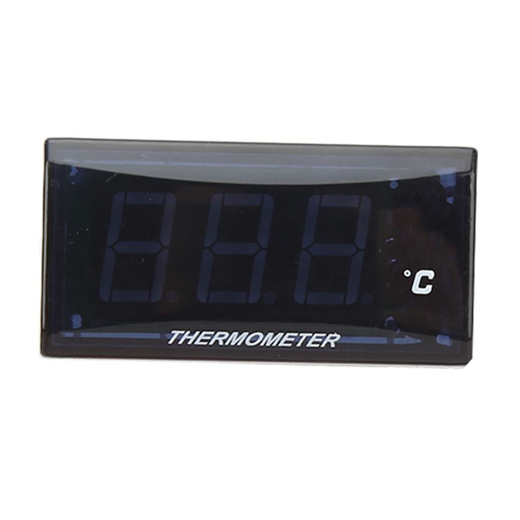 Universelle Motorrad DC12V LCD Super Slim Wassertemperaturanzeige mit 18mm Sensoradapter