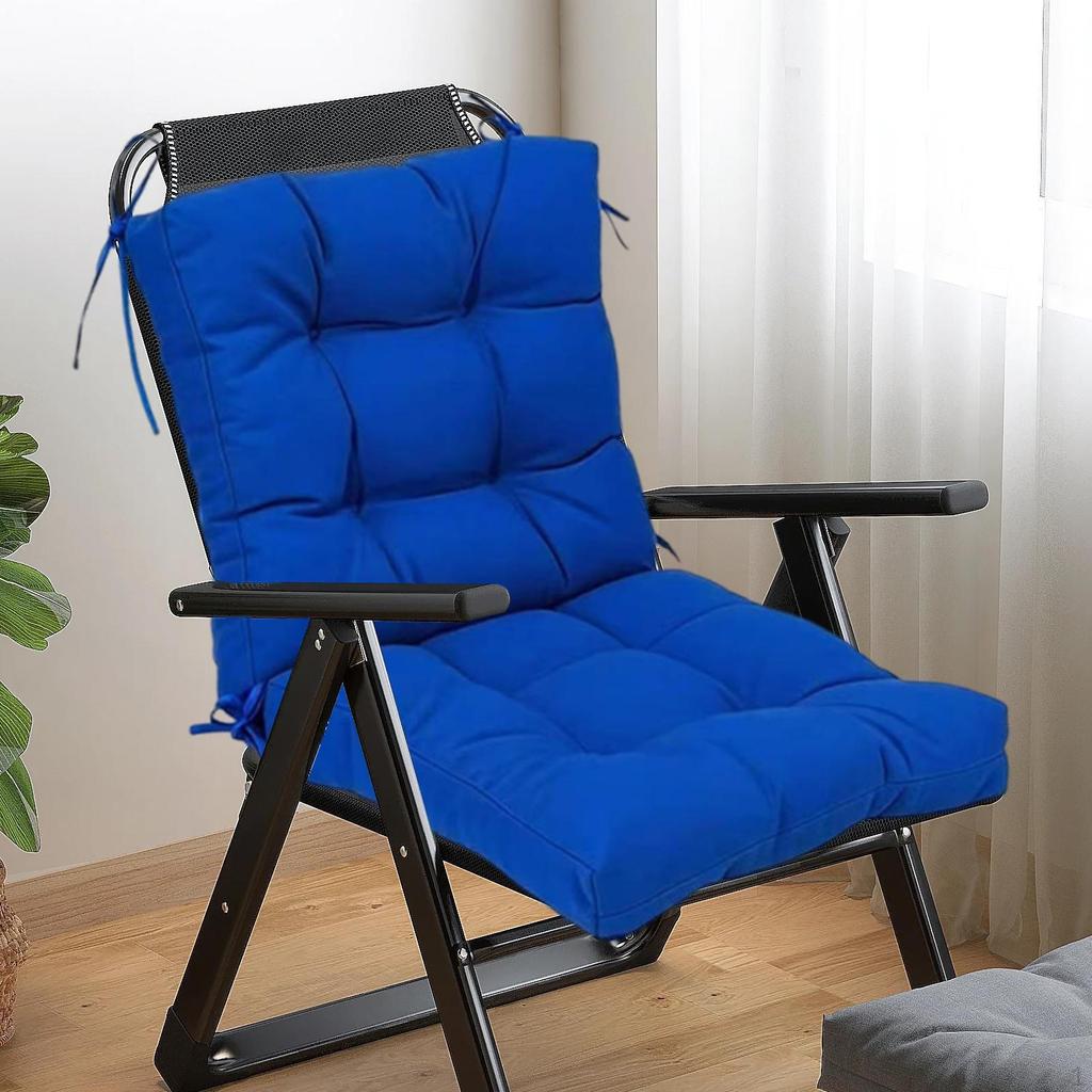 Chair Cushion Pad Lightweight Solid Color High Back Seat Rocking for Kitchen Indoor