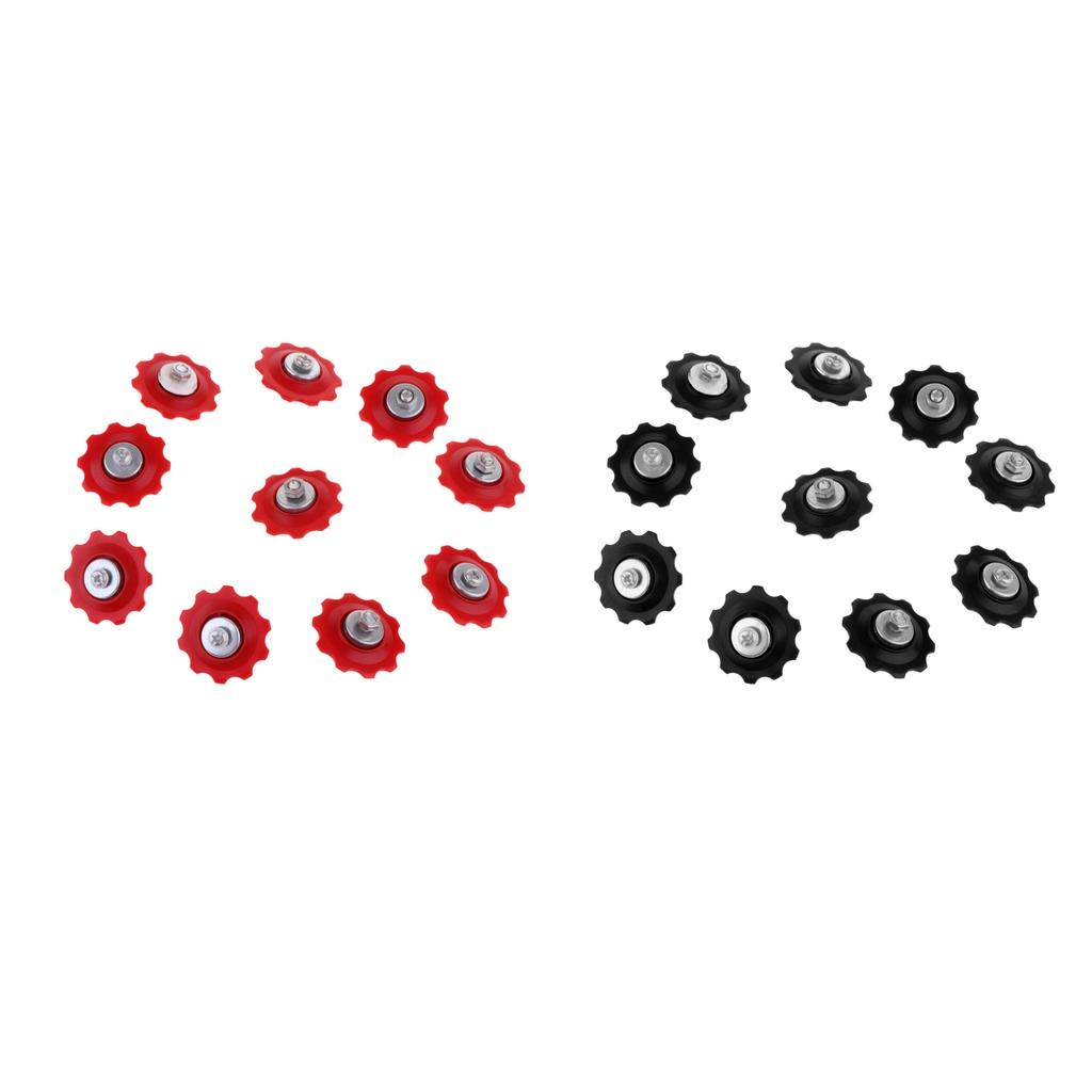 10Pcs Ultra Light Bicycle Rear Derailleur Jockey Wheel,10 Tooth Guide Wheel