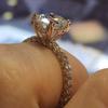 Wish Hot Selling Princess-Cut Rhinestone Ring: European & American Fashion Engagement Band