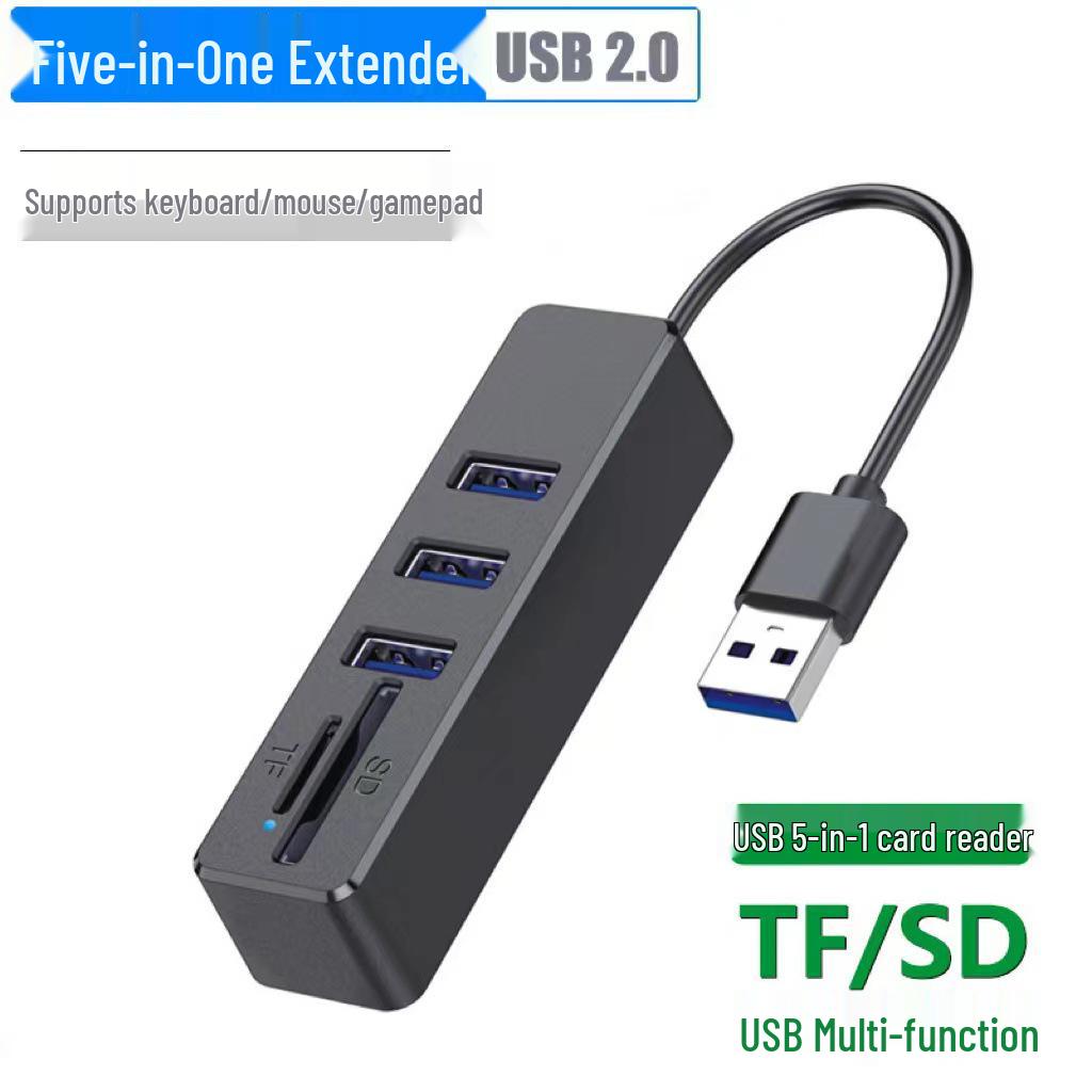 

USB 2.0 Hub with Eight-in-One Card Reader & Cable