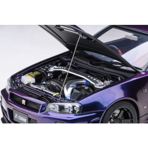 AUTOart 1/18 Scale Nismo R34 GT-R Z-tune Midnight Purple III Finished Product