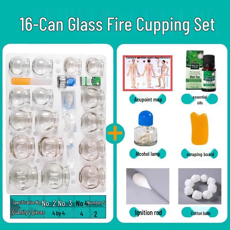 Chenye Thickened Glass Fire Cupping Set – Beauty & Household Therapy Jars