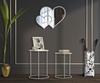 Table White Harts Pair Cm Ø 43X60-38X55