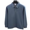 Spring And Autumn Long Sleeve Men'S Polo Shirt Breathable Solid Color Lapel Casual Loose Versatile T-Shirt Top