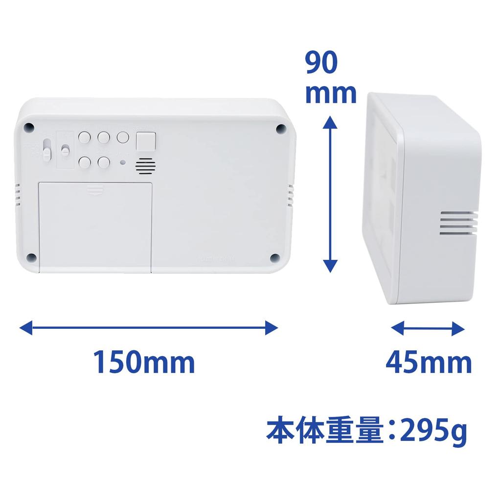 CASIO Alarm Automatic Clock, Radio-Controlled, White, Analog, Snooze, Light, TTM-170NJ-7JF