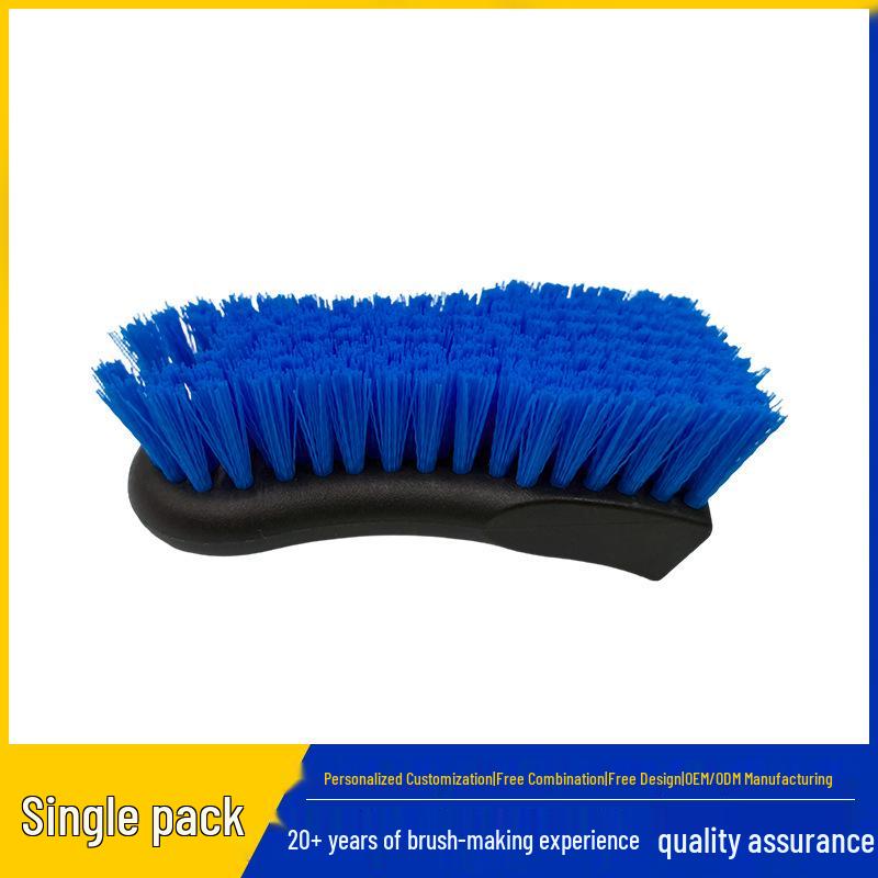 

Multi-Use Car Brush: Horsehair & Hog Bristle for Leather, Tires, Seats & Crevices PP Bristle Interior Brush 15.2*6.5*5.2cm синій
