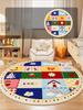 Modern Style Bedroom Decor Round Carpet Thick Plush Carpets for Living Room Fluffy Soft Children's Floor Mat Washable Lounge Rug