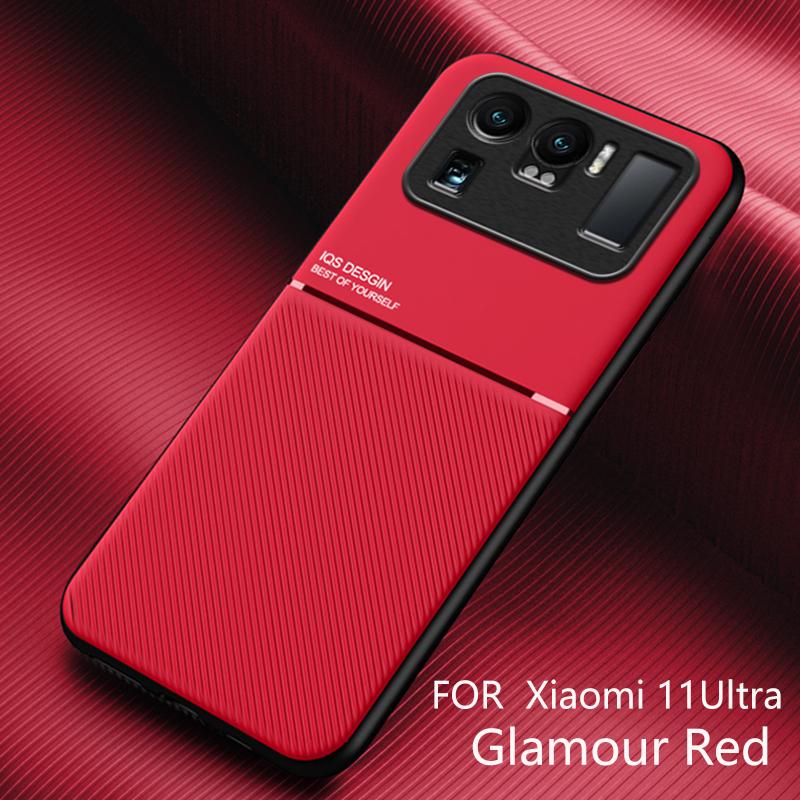 

Автомобильный магнитный чехол для Xiaomi Mi 11 Ultra, противоударный мягкий бампер из ТПУ, жесткий чехол для телефона Xiaomi Mi 11 Ultra, чехол Mi11 красный