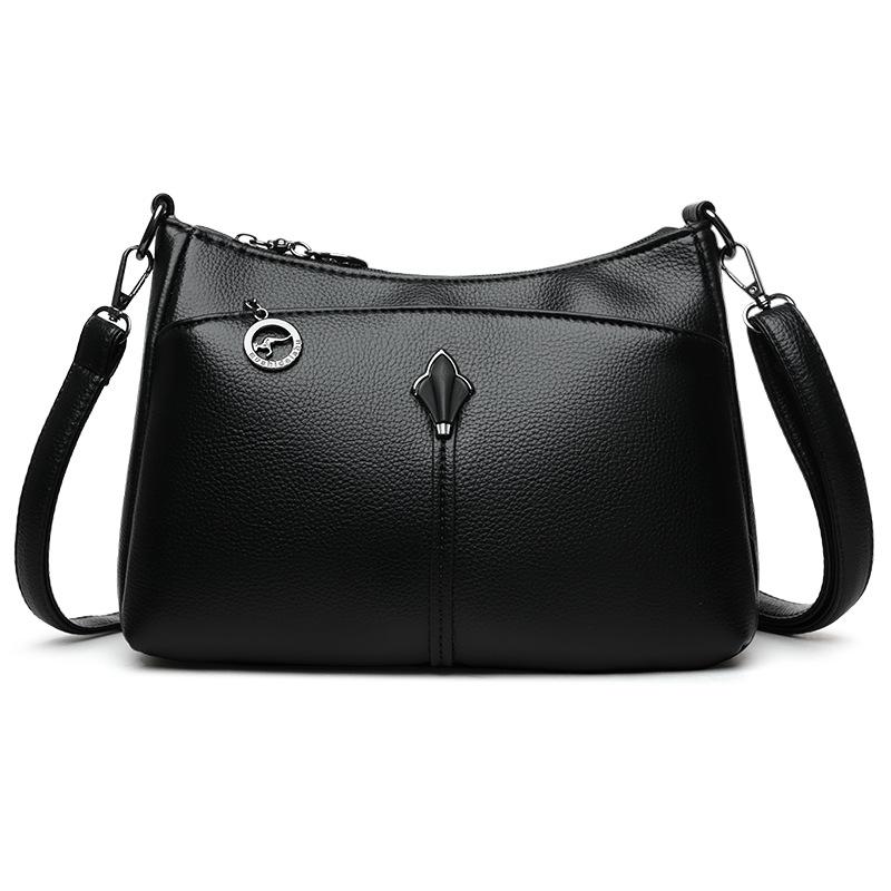 Single Shoulder Bag, Simple Crossbody Bag, Multi-compartment Commuter Mom Bag