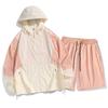 Summer Sun Protection Suit for Men Lightweight Breathable UV Resistant Patchwork Color Sun Protection Suit Casual Sports Set Two-piece Set