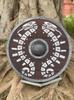 Battleworn Viking Wooden Shield: Medieval Norse Decor, Cosplay Prop