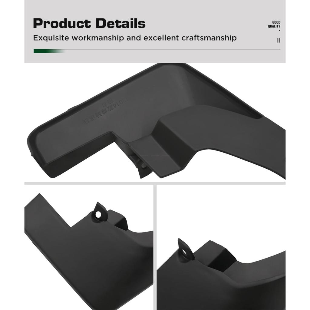 4PCS Splash Guards Mudguards Compatible with Toyota Yaris Hatchback 2014 2015 2016 2017 2018 2019 2020