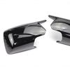 For BMW X3 X 3 E83 2003-2010 High Quality Rearview Bright Black Carbon Fiber Side Mirror Cover Cap Parts Styling with Tool