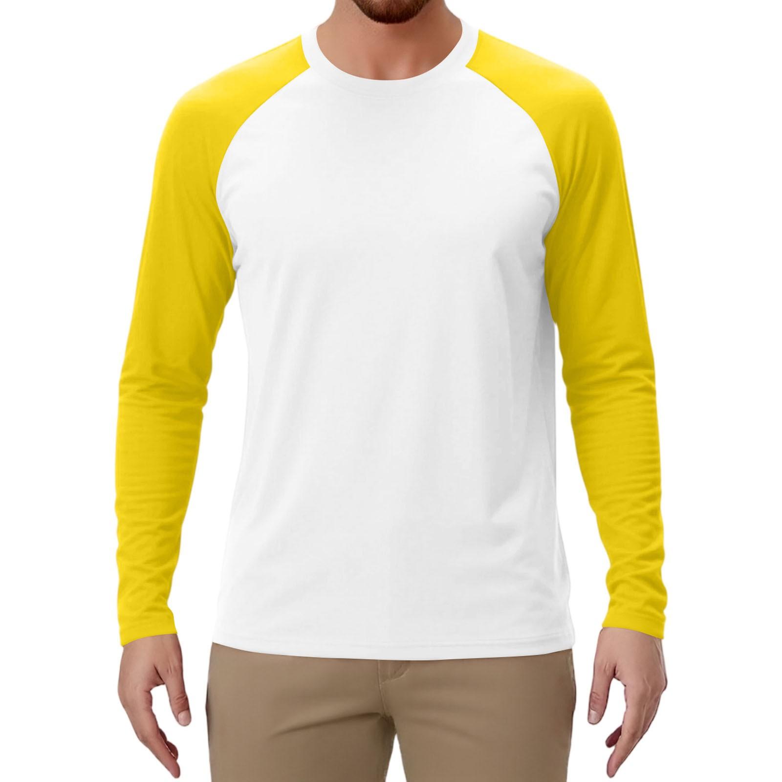 

Мужской спортивный топ с длинным рукавом реглан контрастного цвета XL белый