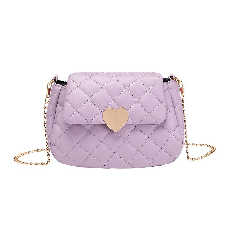 Heart-shaped embroidery bag 2025ladies bag women's bag women's casual versatile mobile phone bag diamond shoulder bag
