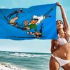 Gaston Lagaffe Beach Towel For Kids Bath Pool Vacation Gift Picnic Party Gift