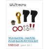 WLR - Twin Fuel Pump Bracket Billet Aluminium Assembly OUTLET Manifold In Black for 044 Fuel Pump With PQY Logo